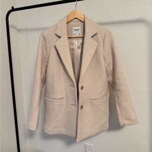 Abercrombie & Fitch Heavy Weight Wool Blend Blazer Coat